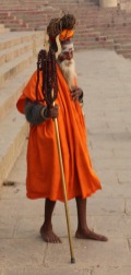 Indian sadhu in Varanasi, India